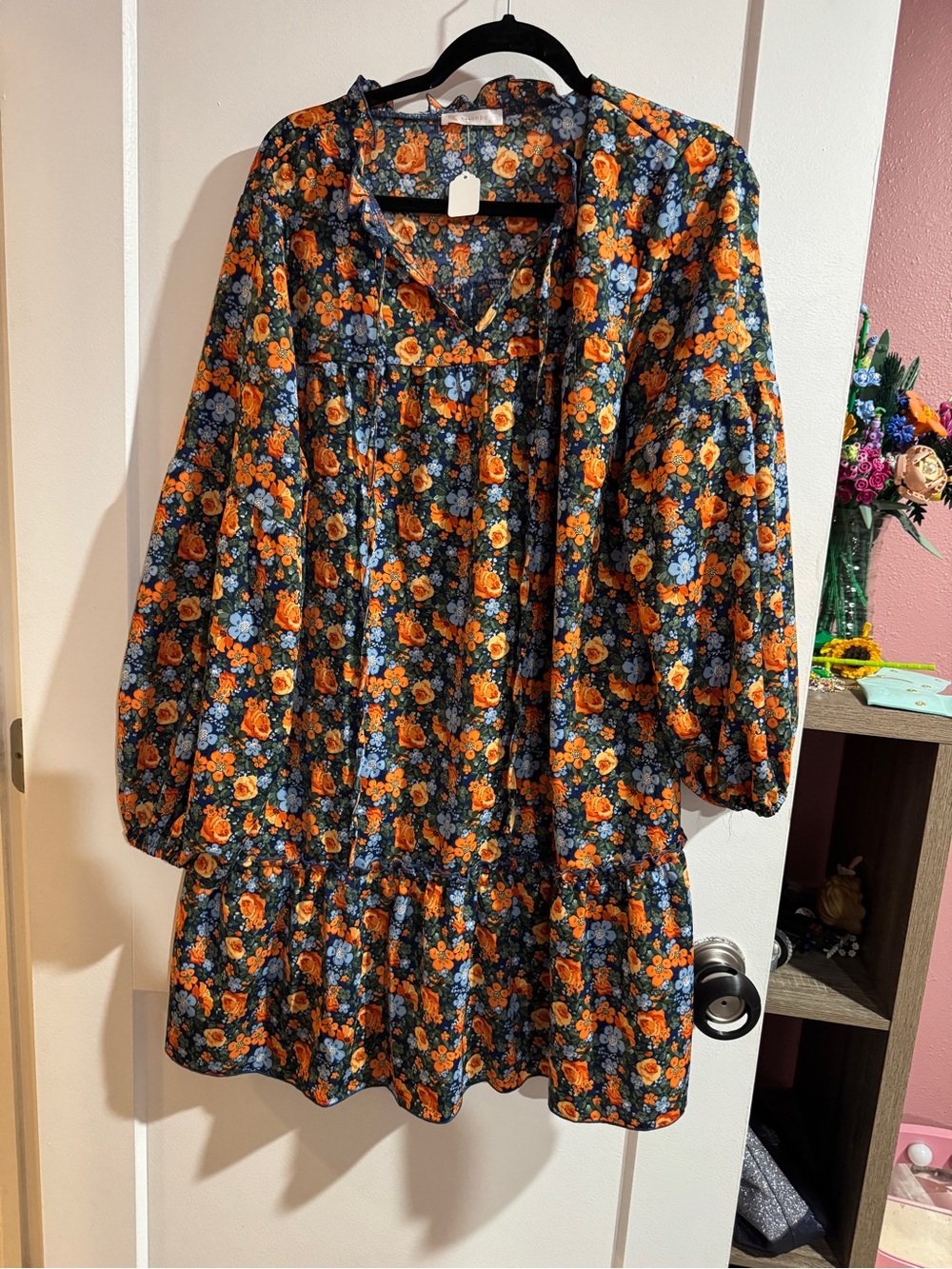Flowy Floral LongSleeve Dress